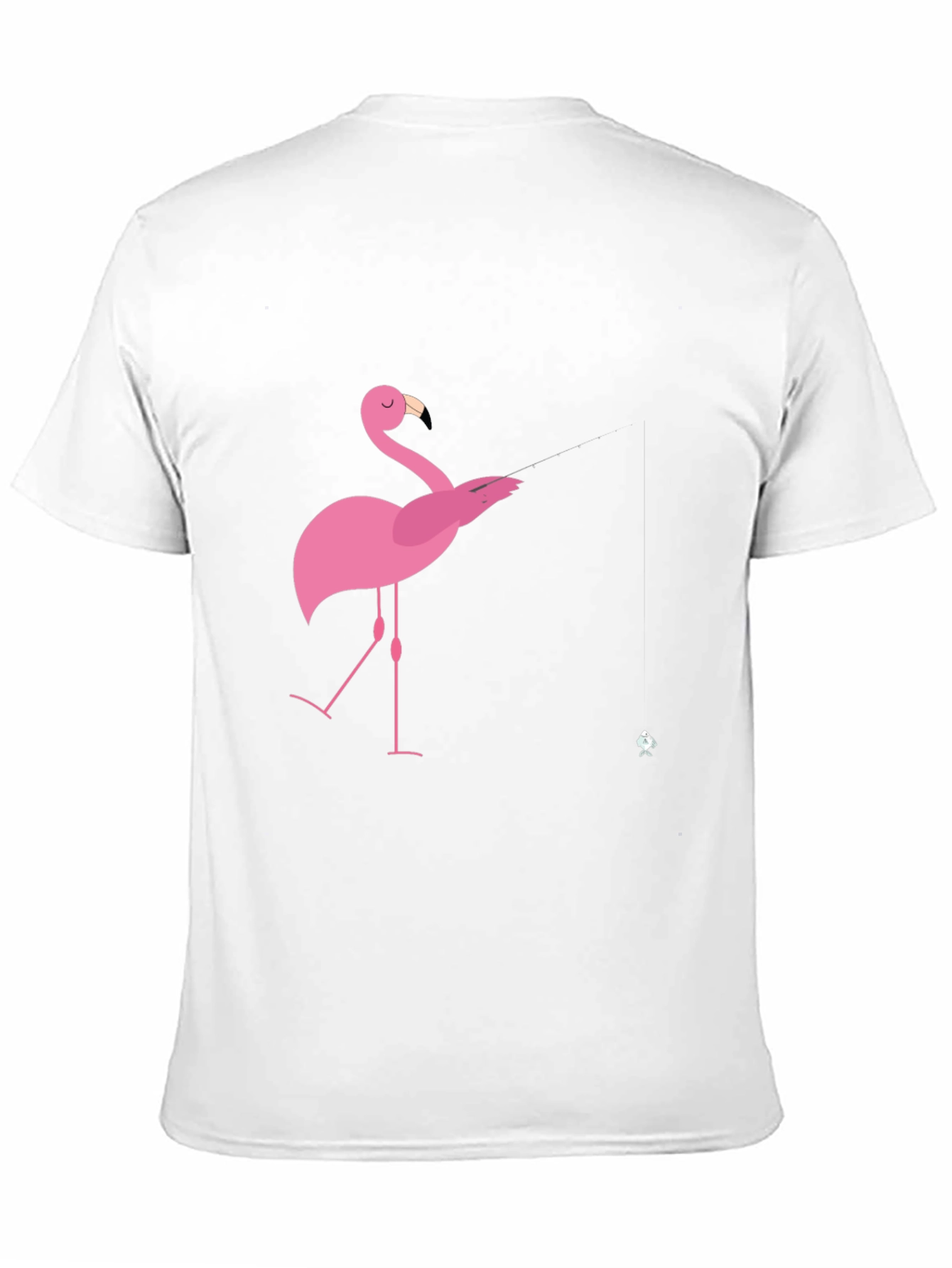 Mens Black Flamingo Graphic Tee
