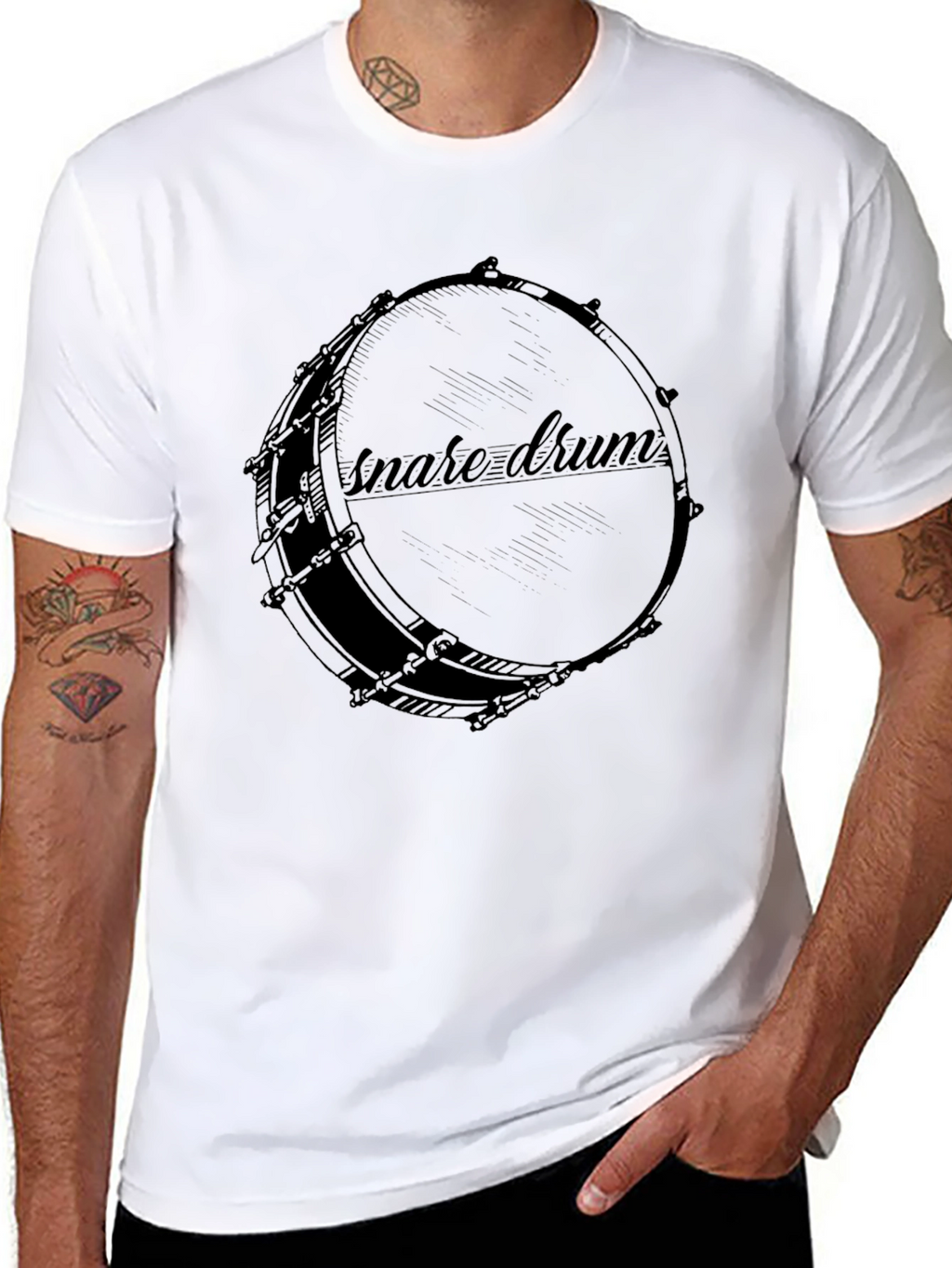 Snare Drum Graphic Tee - Music Lovers T-Shirt