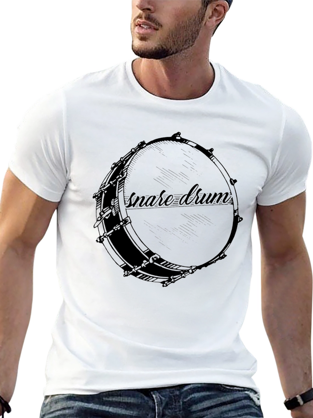Snare Drum Graphic Tee - Music Lovers T-Shirt