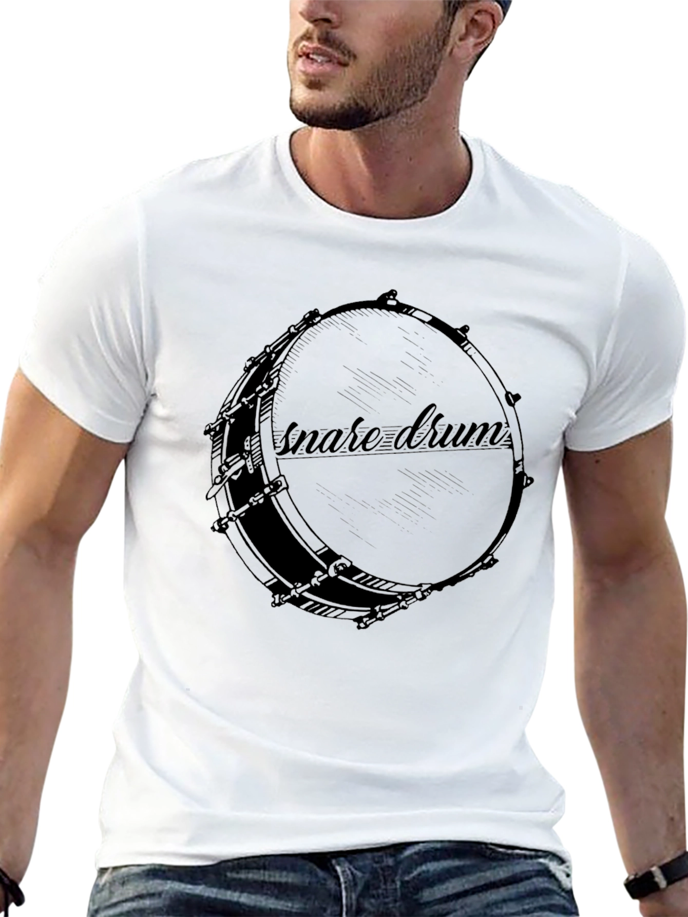 Snare Drum Graphic Tee - Music Lovers T-Shirt