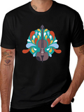Violin Graphic Black T-Shirt - Music Lover Tee