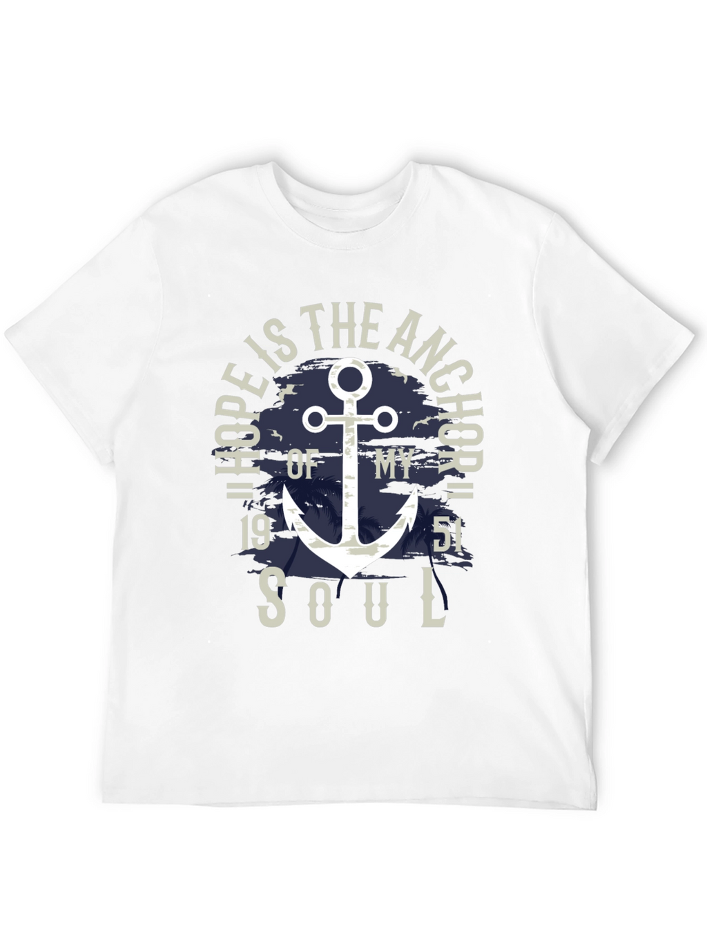 Hope Anchor Soul Graphic T-Shirt - Stylish Menswear