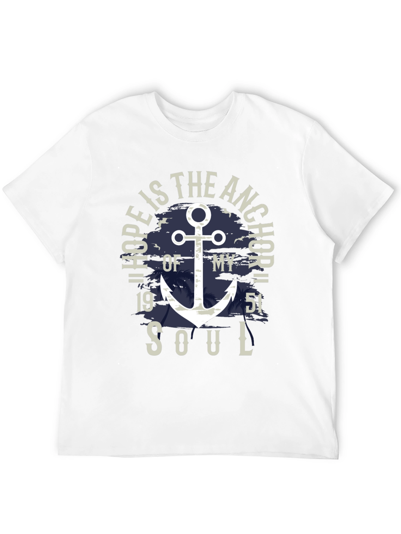 Hope Anchor Soul Graphic T-Shirt - Stylish Menswear