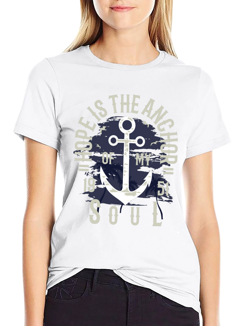 Hope Anchor Soul Graphic T-Shirt - Stylish Menswear
