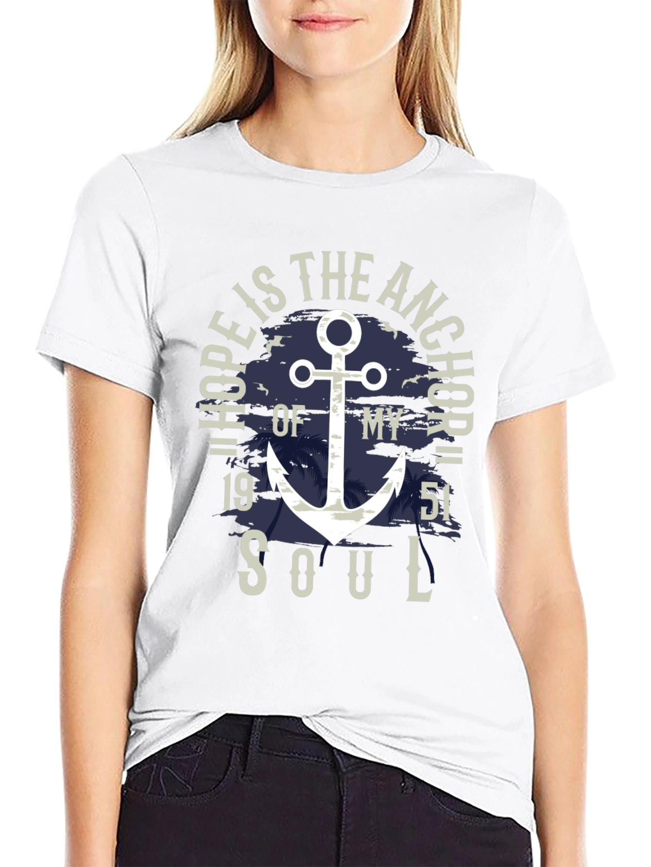 Hope Anchor Soul Graphic T-Shirt - Stylish Menswear