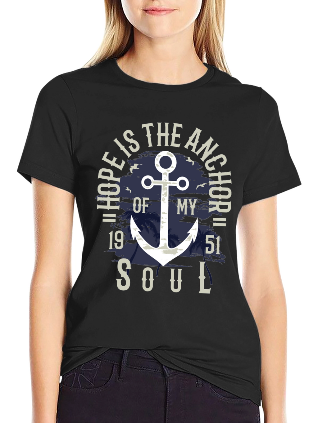 Hope Anchor Soul Graphic T-Shirt - Stylish Menswear