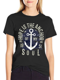 Hope Anchor Soul Graphic T-Shirt - Stylish Menswear