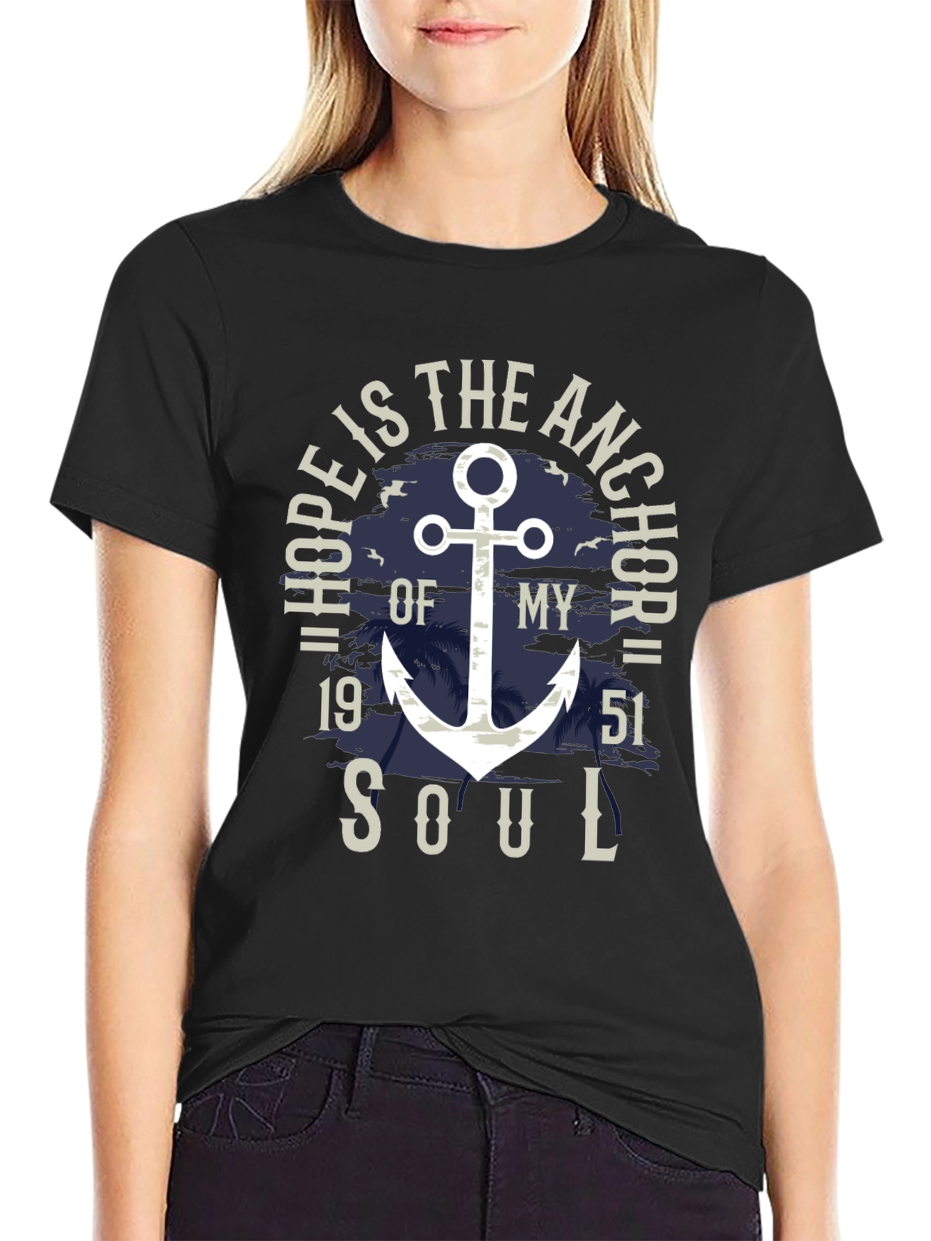 Hope Anchor Soul Graphic T-Shirt - Stylish Menswear