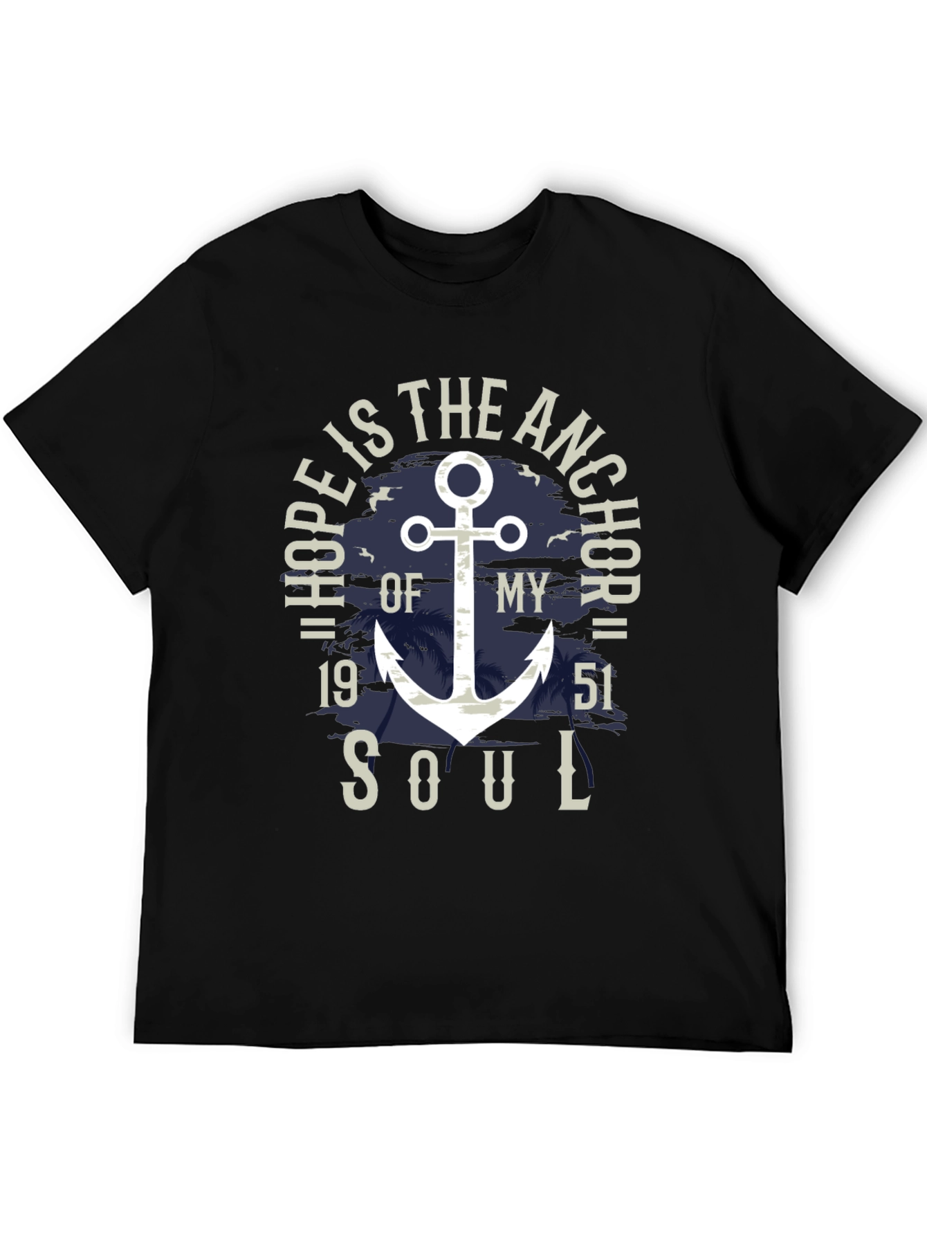 Hope Anchor Soul Graphic T-Shirt - Stylish Menswear