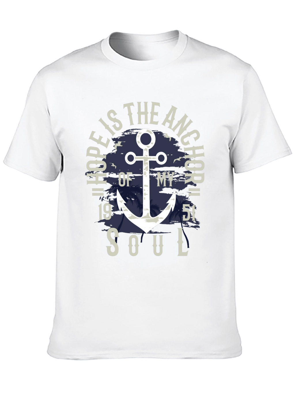 Hope Anchor Soul Graphic T-Shirt - Stylish Menswear