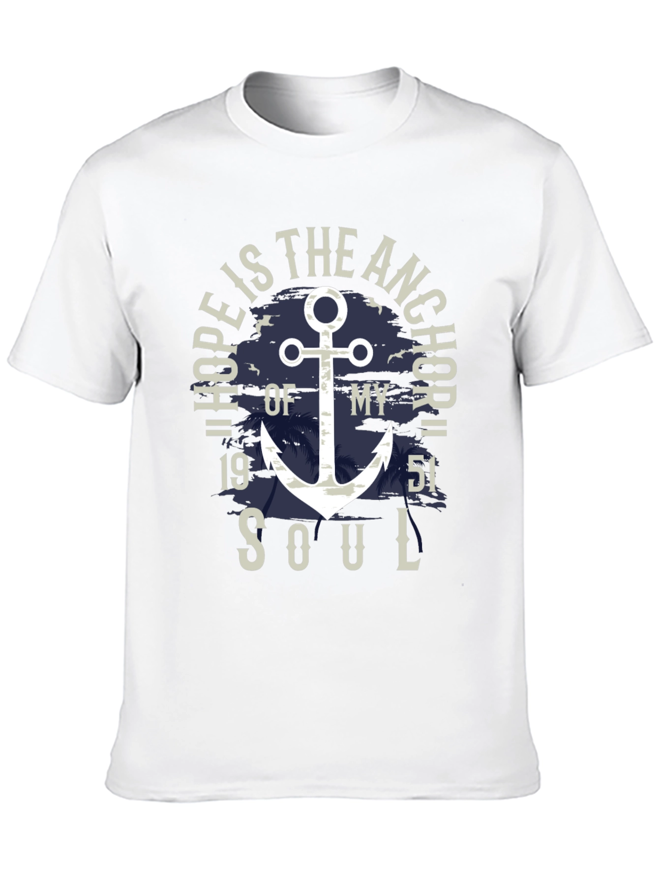 Hope Anchor Soul Graphic T-Shirt - Stylish Menswear