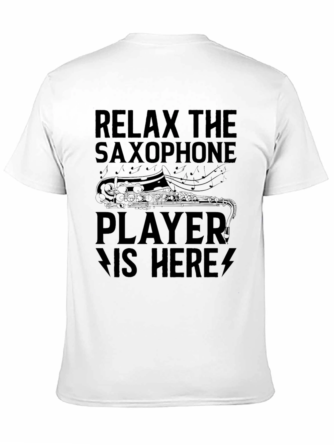 Relax Saxophone Player T-Shirt - Black