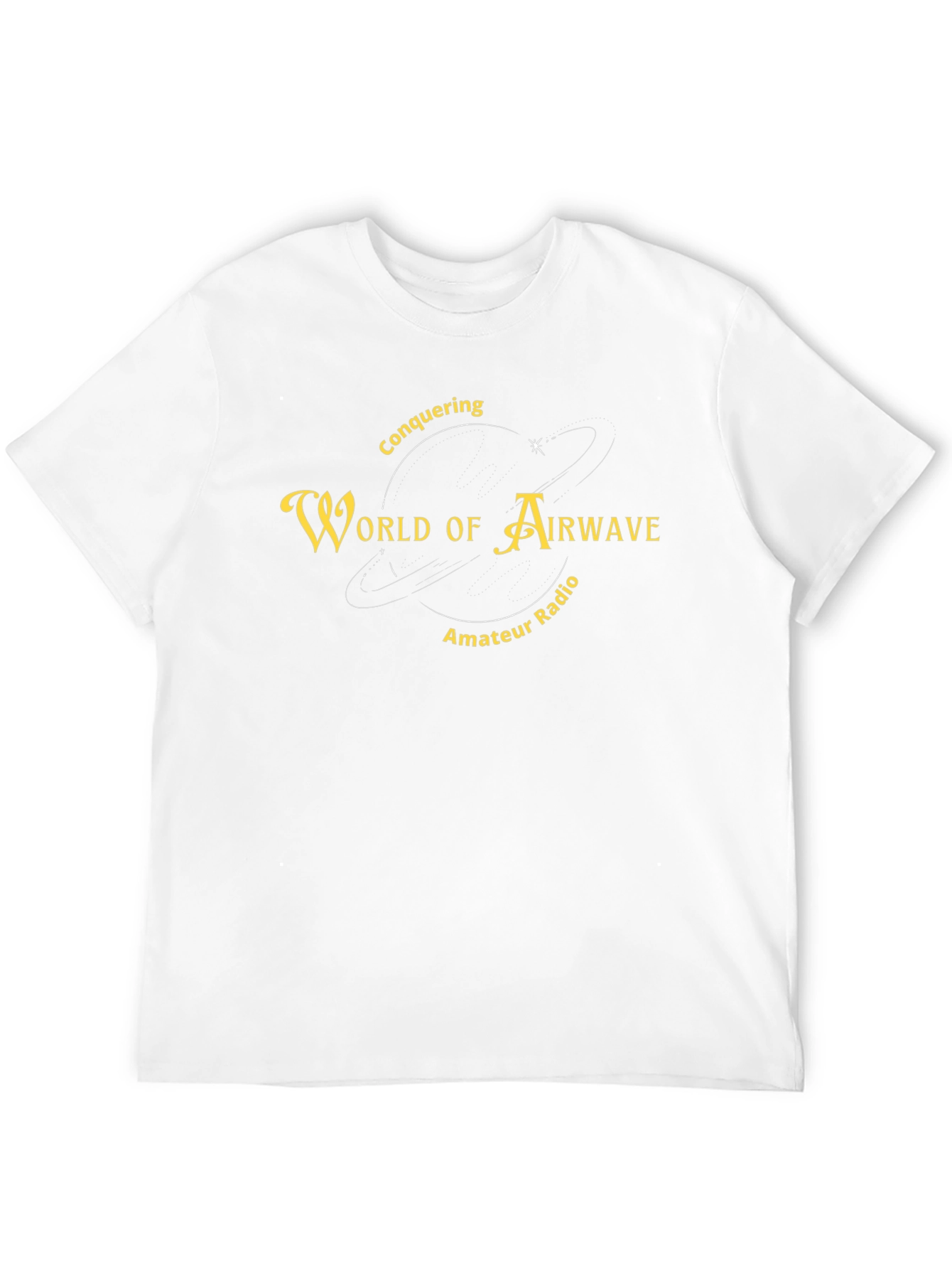 World of Airwave Amateur Radio Black T-Shirt