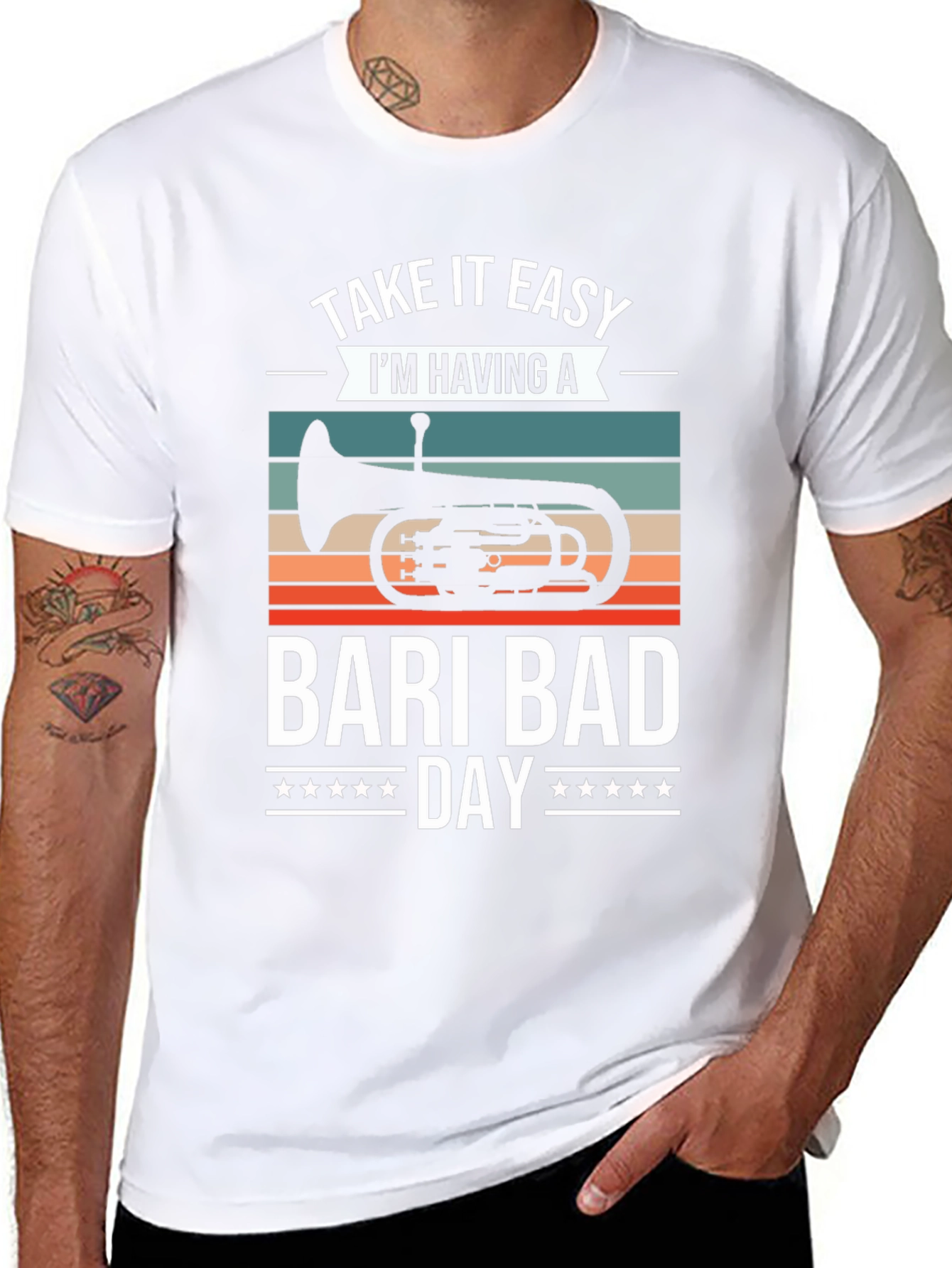 Bari Bad Day T-Shirt: Baritone Horn Player Tee