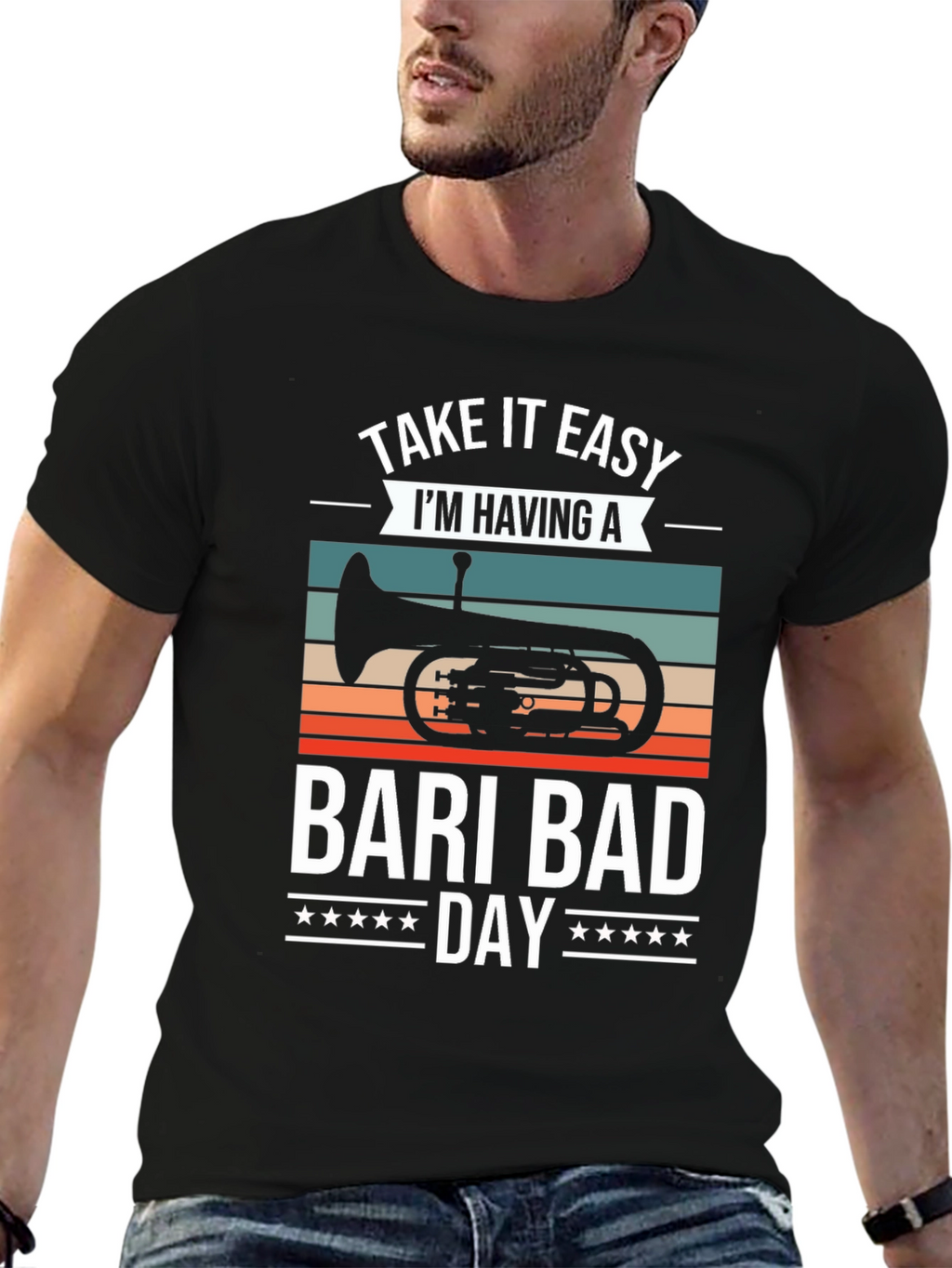 Bari Bad Day T-Shirt: Baritone Horn Player Tee