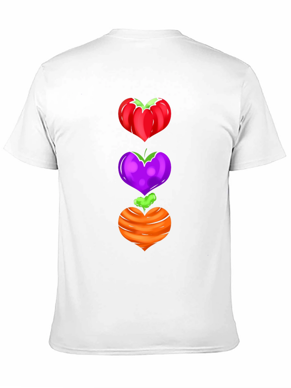 Veggie Heart Stack Tee - Unique Graphic Shirt