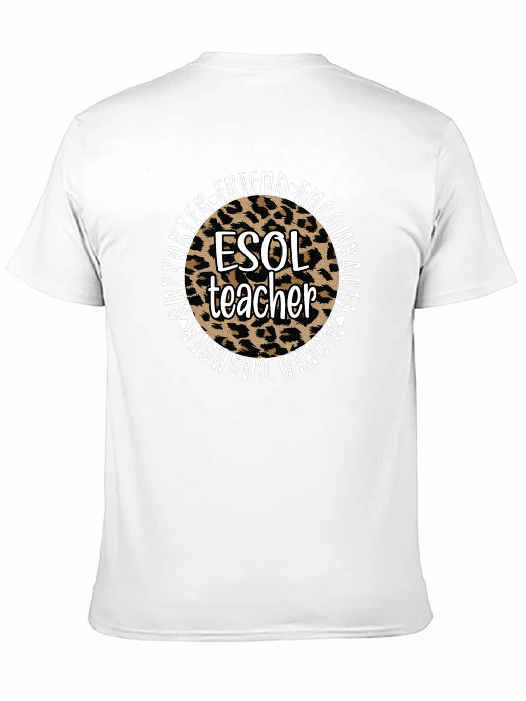 ESOL Teacher Leopard Print T-Shirt