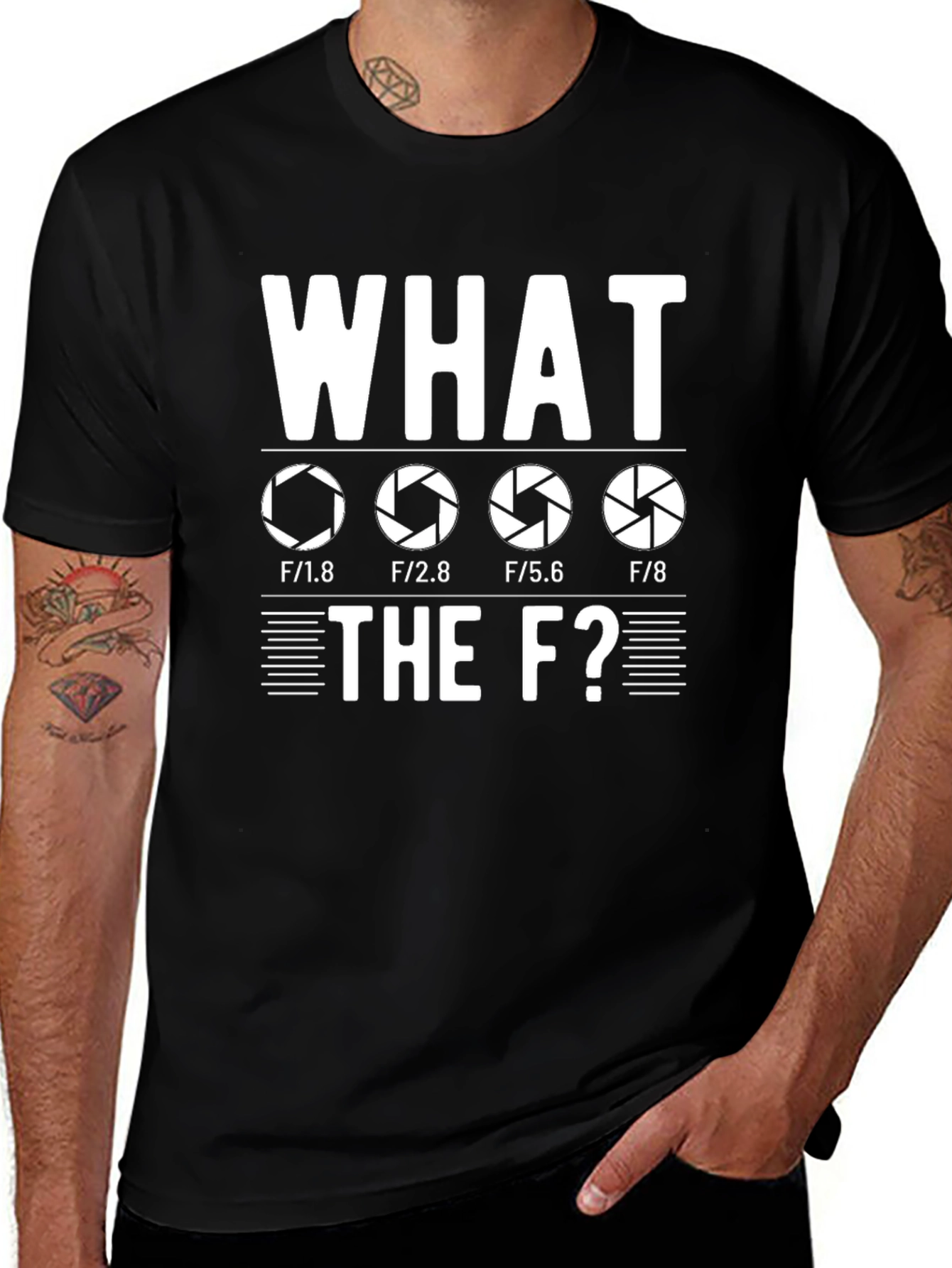 Photographer Humor T-Shirt - What the F-Stop?