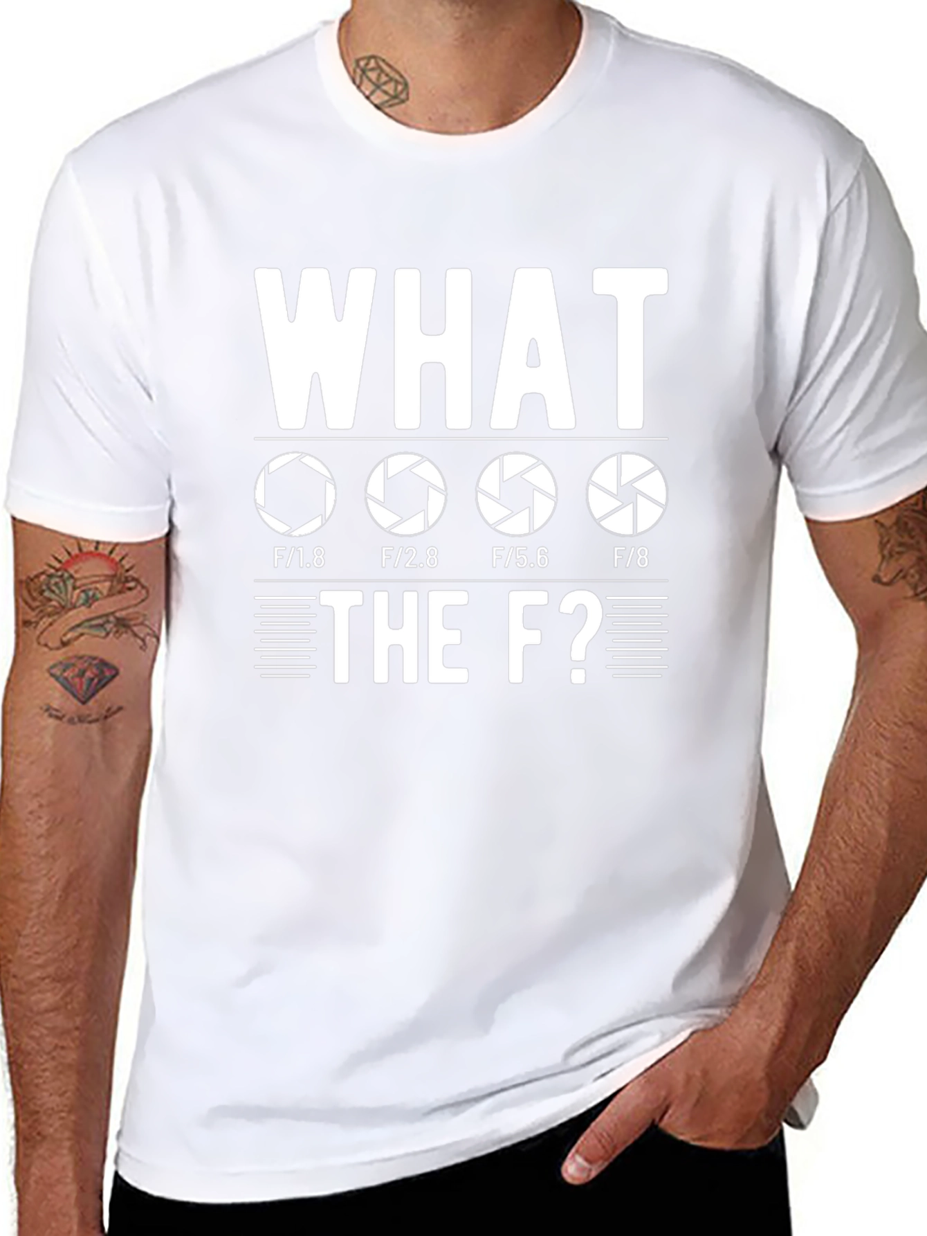 Photographer Humor T-Shirt - What the F-Stop?
