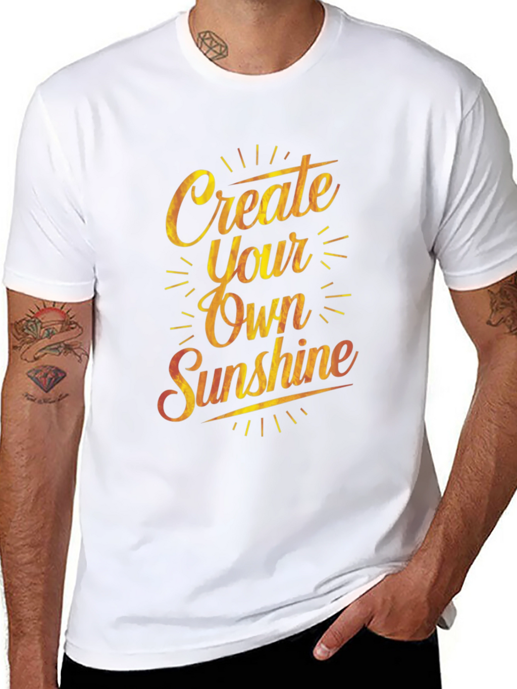 Create Your Own Sunshine Graphic Tee - Black