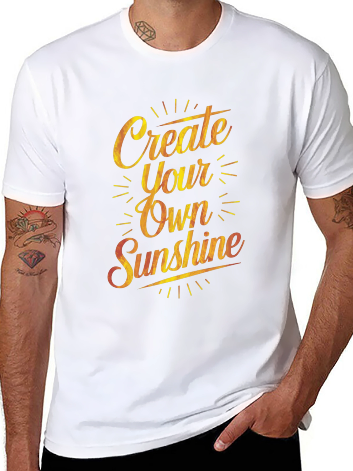Create Your Own Sunshine Graphic Tee - Black