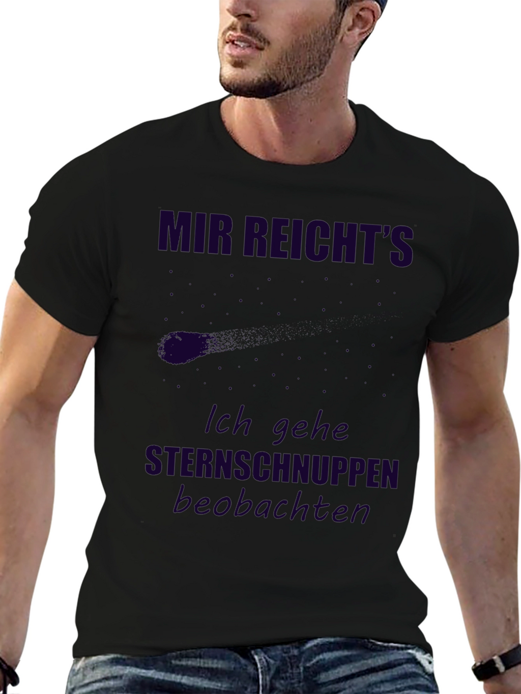 Mir Reichts T-Shirt - Sternschnuppen Beobachten Tee