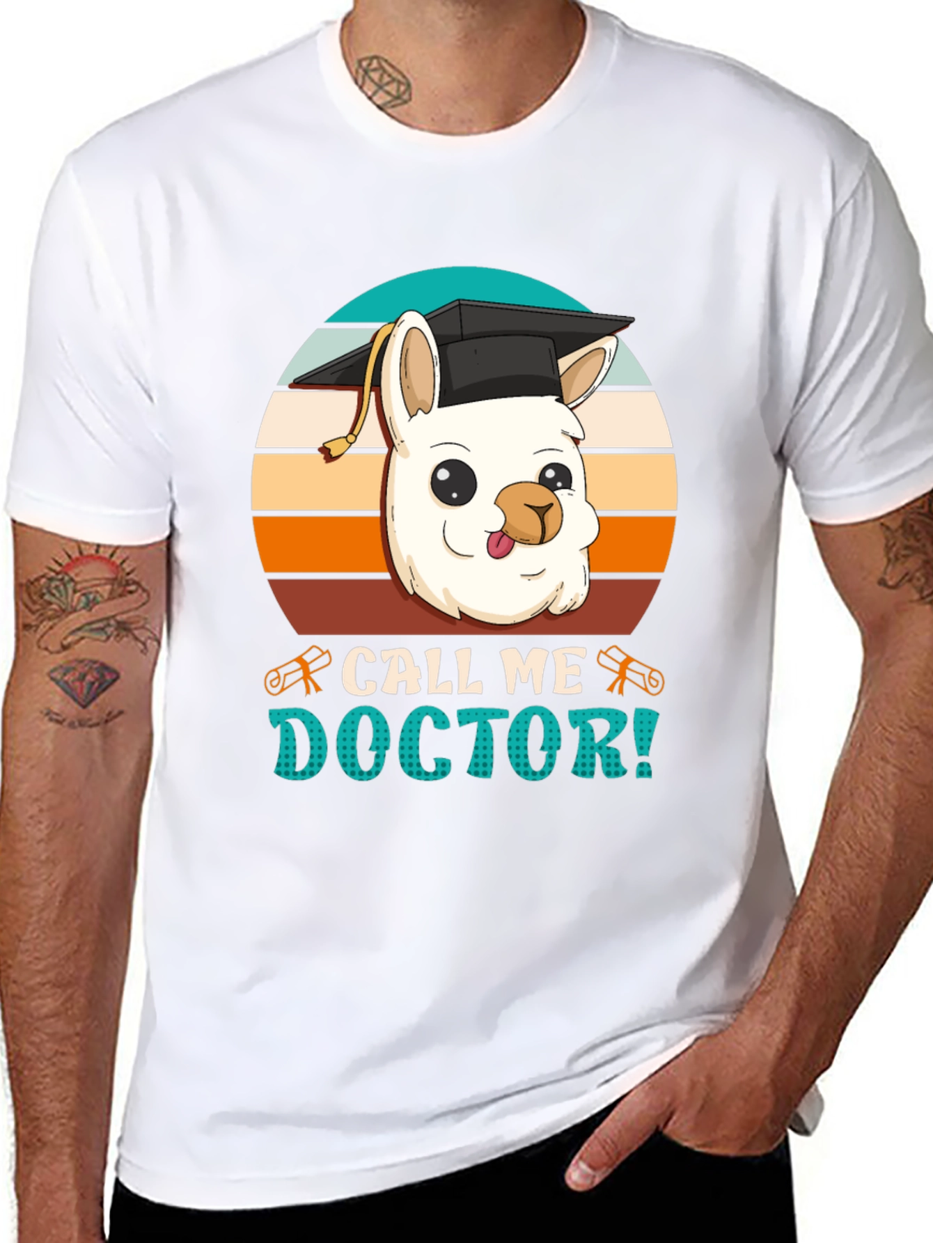 Doctor Llama Graphic T-Shirt