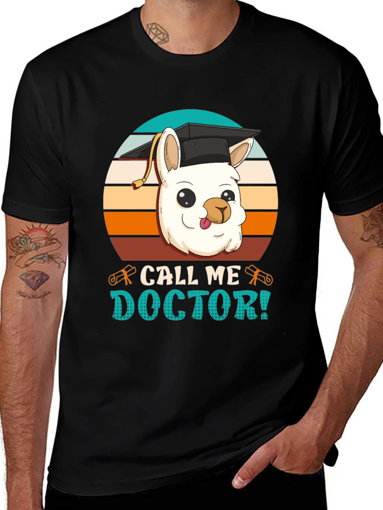 Doctor Llama Graphic T-Shirt