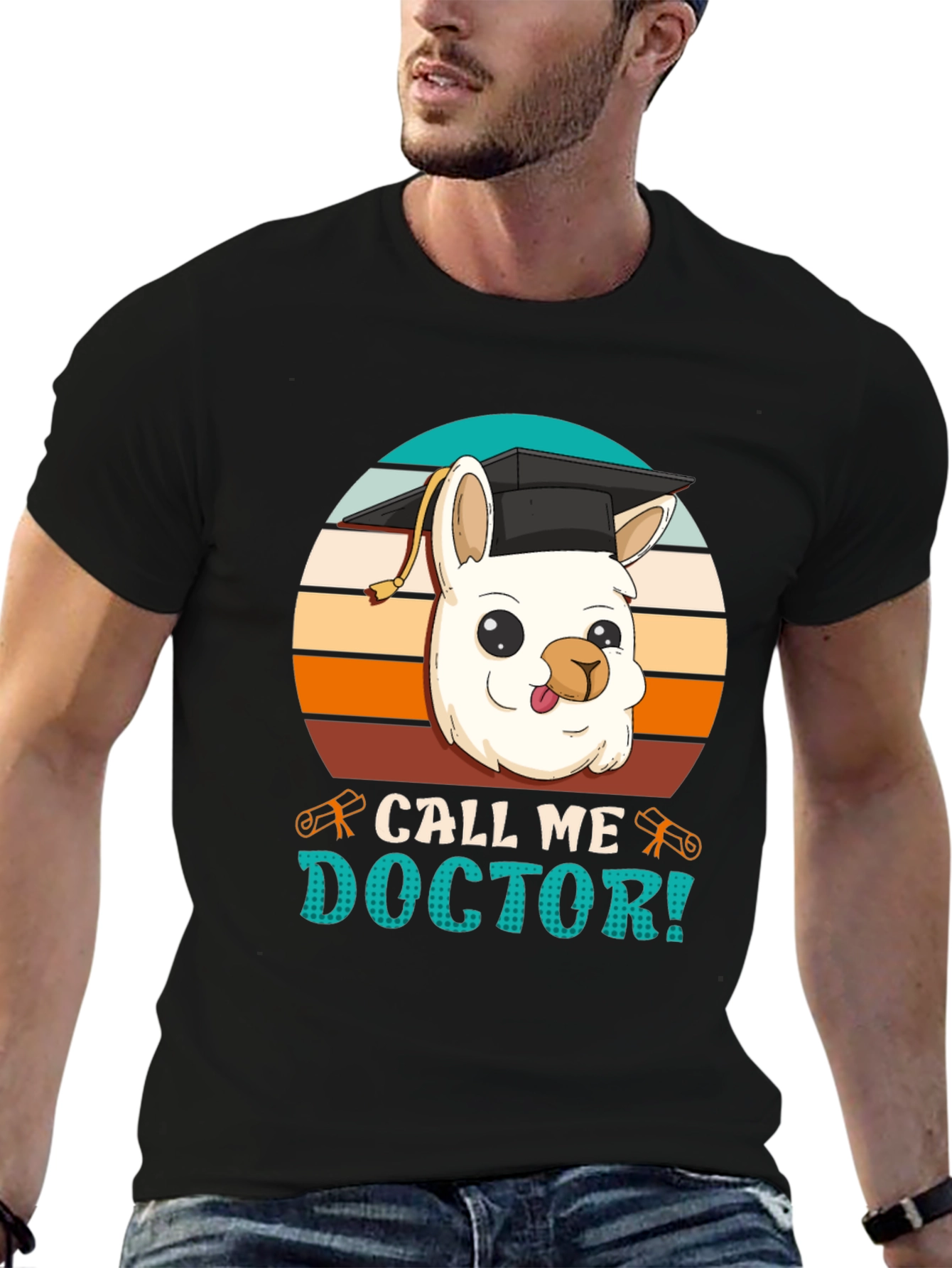 Doctor Llama Graphic T-Shirt