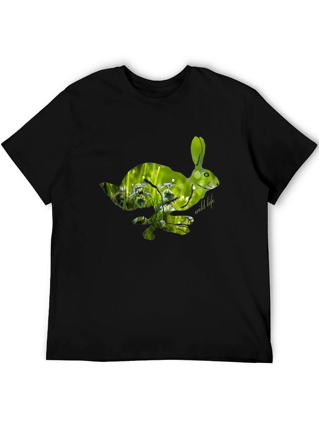 Nature Rabbit Graphic Tee - Wildlife Lovers Shirt
