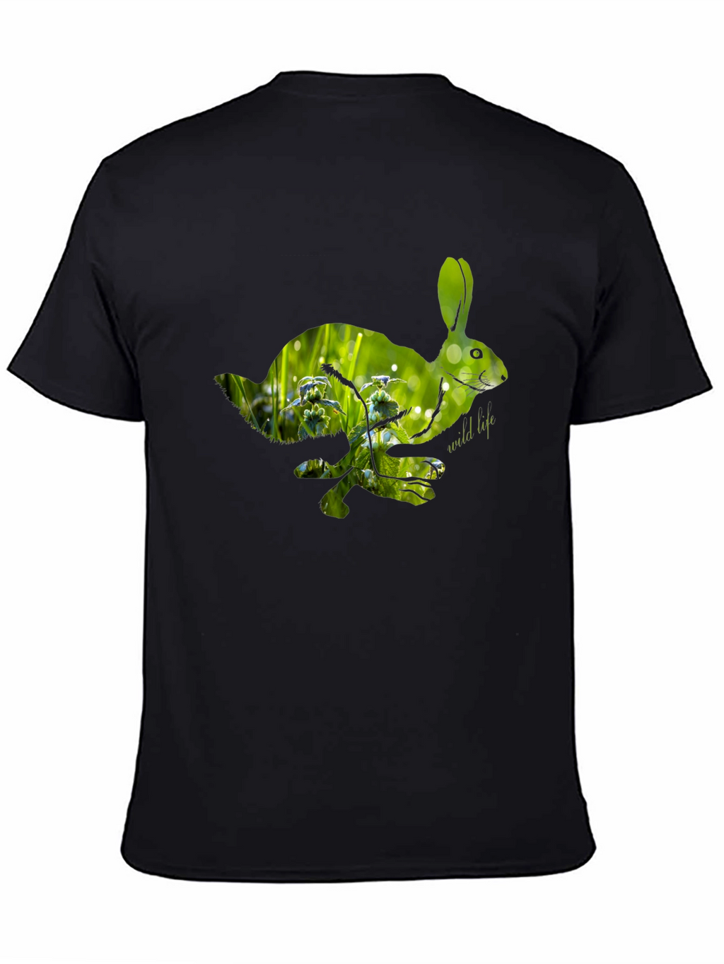 Nature Rabbit Graphic Tee - Wildlife Lovers Shirt