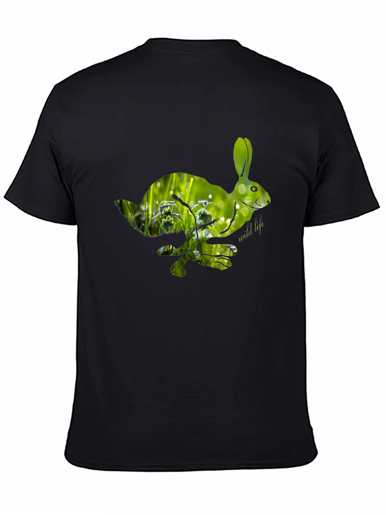 Nature Rabbit Graphic Tee - Wildlife Lovers Shirt