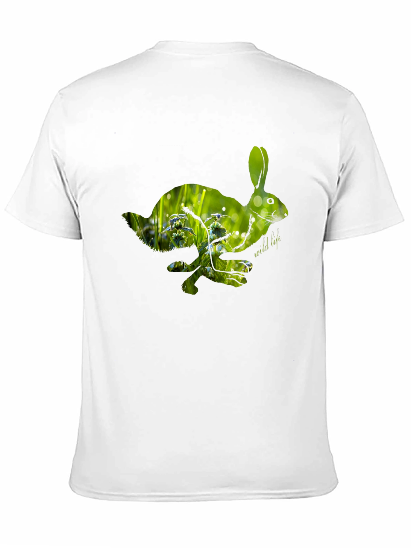Nature Rabbit Graphic Tee - Wildlife Lovers Shirt