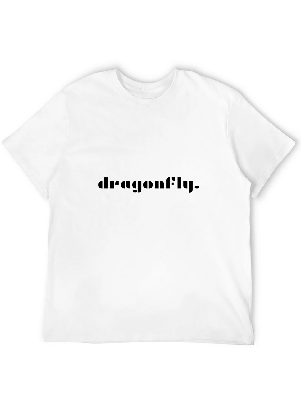Dragonfly Graphic T-Shirt - Black Crew Neck Tee