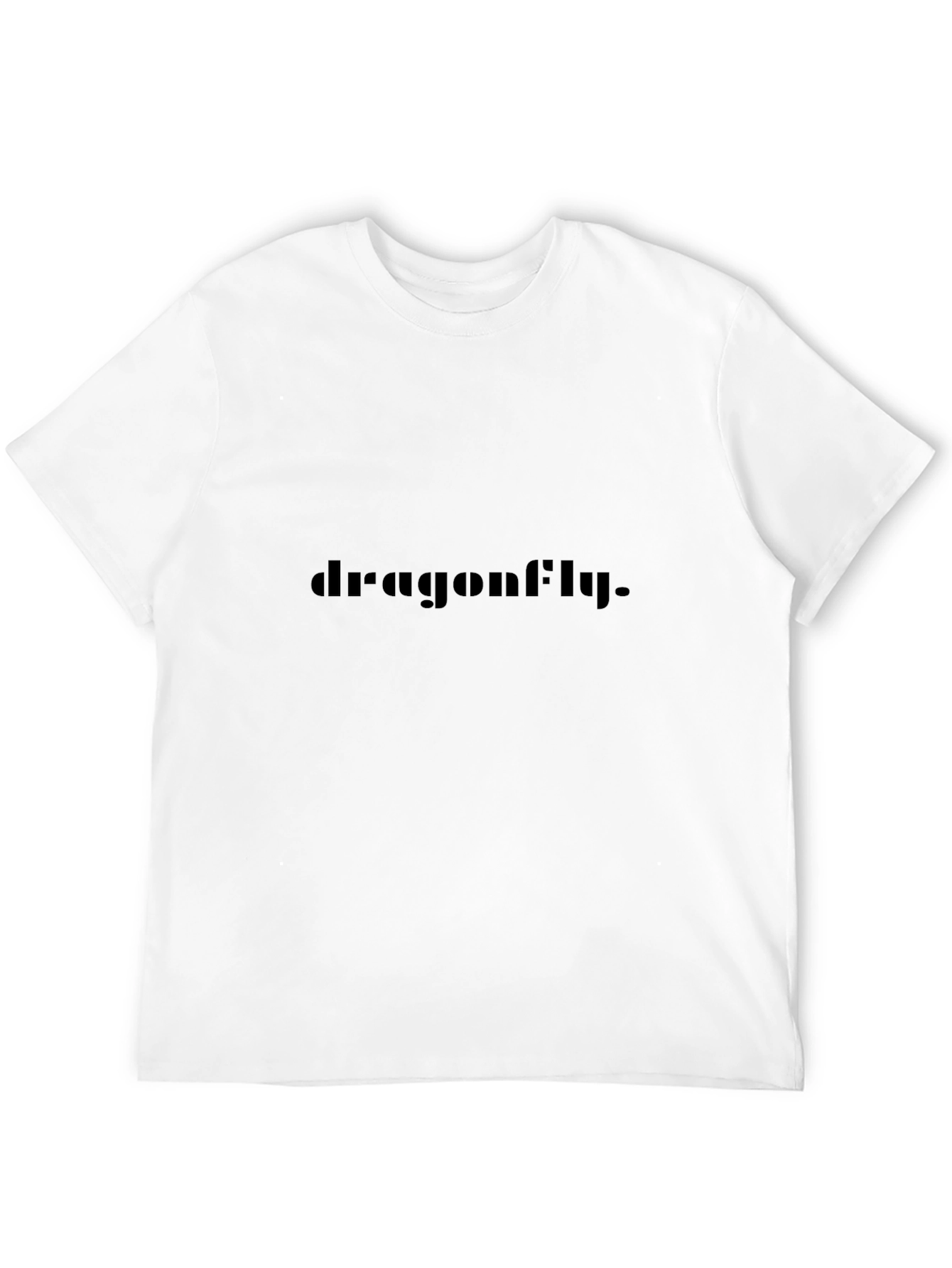 Dragonfly Graphic T-Shirt - Black Crew Neck Tee