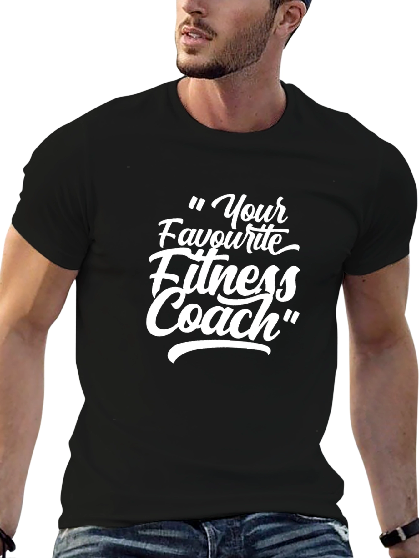 Fitness Coach Graphic Tee - Workout Motivation T-Shirt