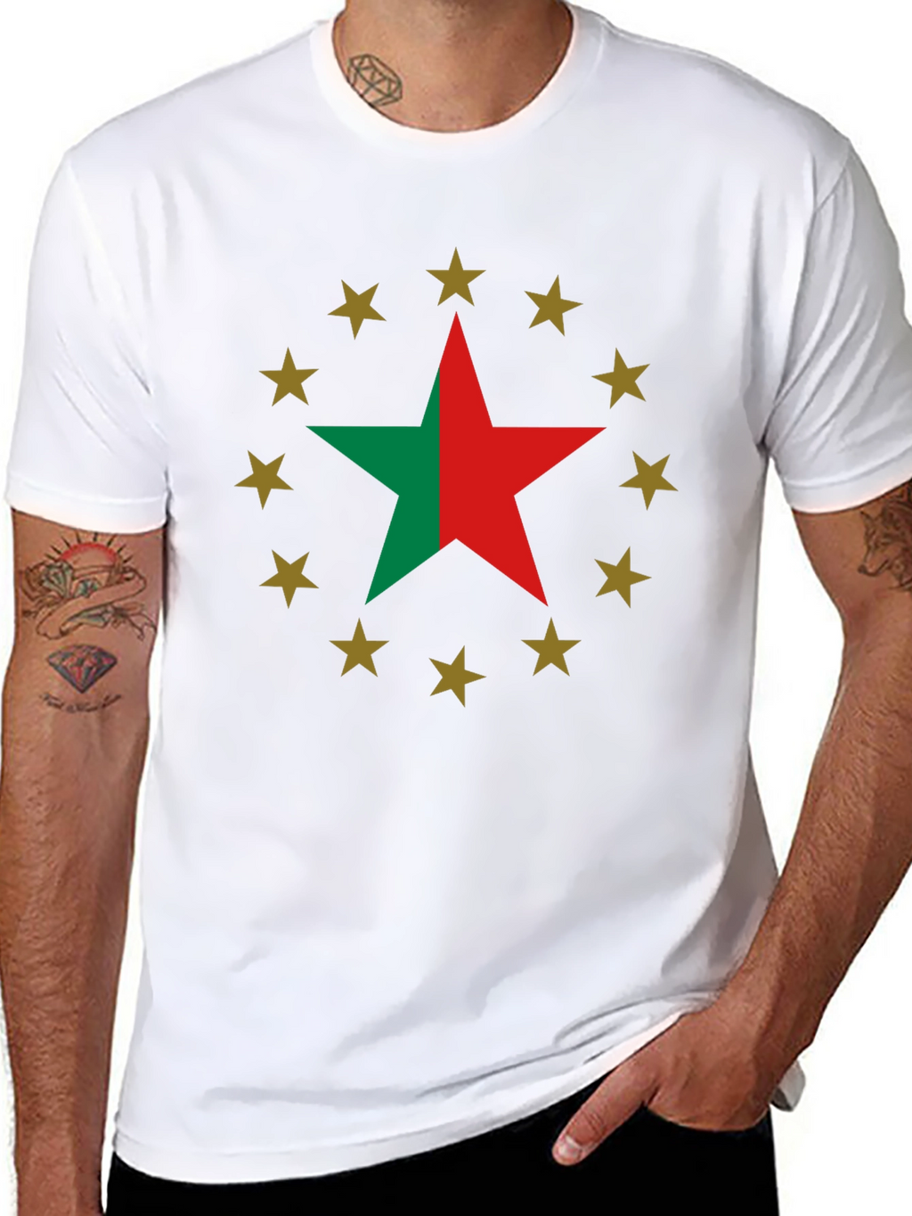 Star Circle Graphic T-Shirt