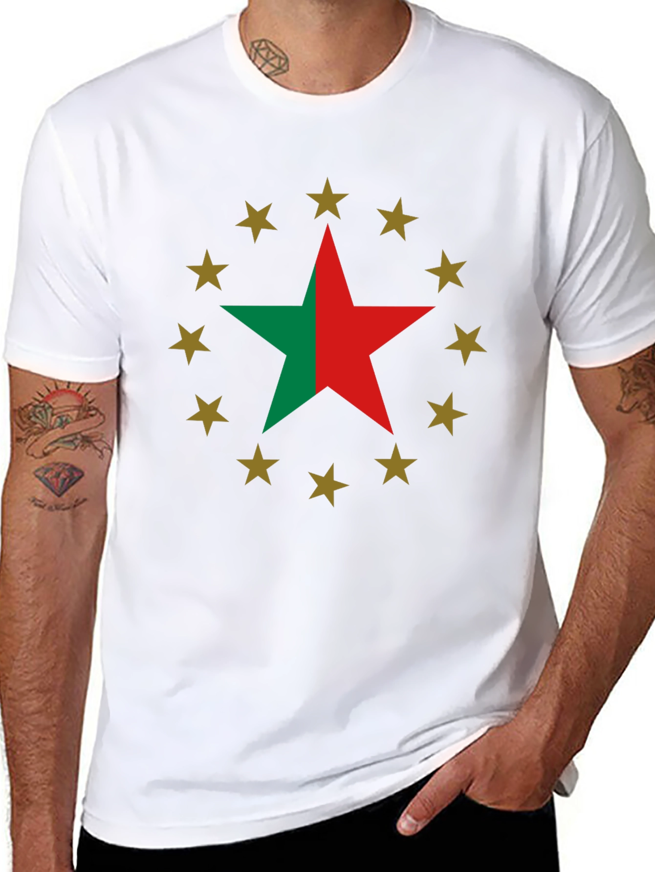 Star Circle Graphic T-Shirt