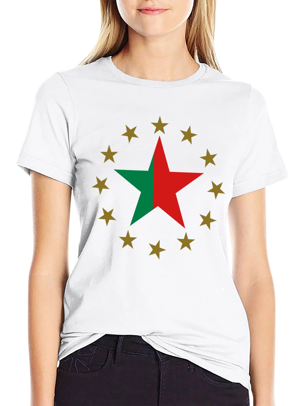 Star Circle Graphic T-Shirt