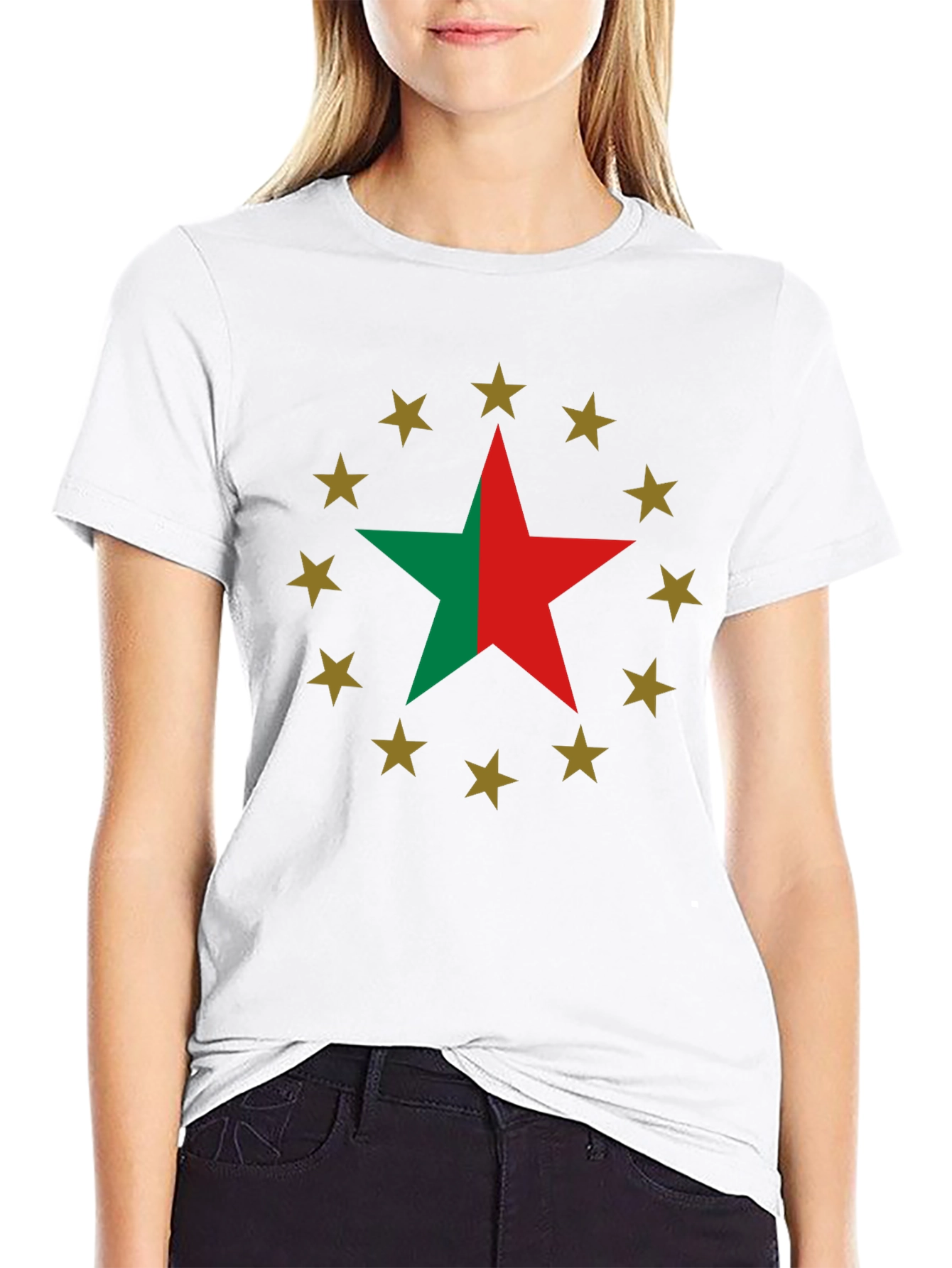 Star Circle Graphic T-Shirt