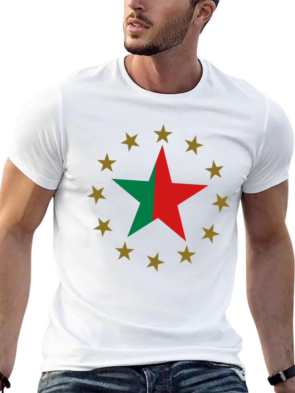 Star Circle Graphic T-Shirt