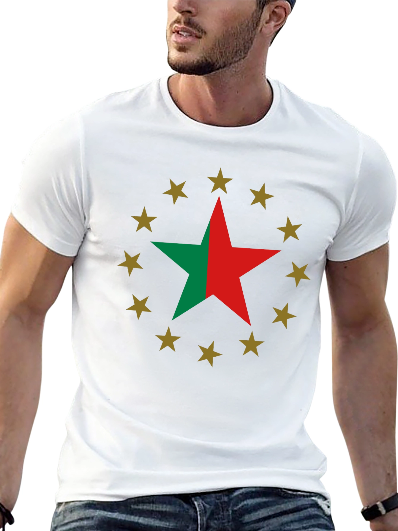 Star Circle Graphic T-Shirt