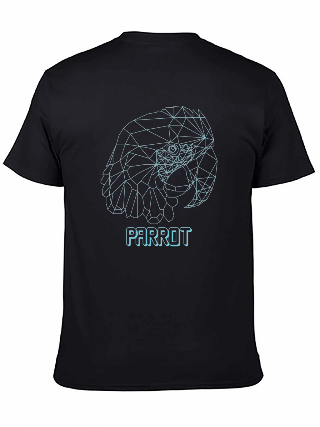 Geometric Parrot T-Shirt - Modern Minimalist Design
