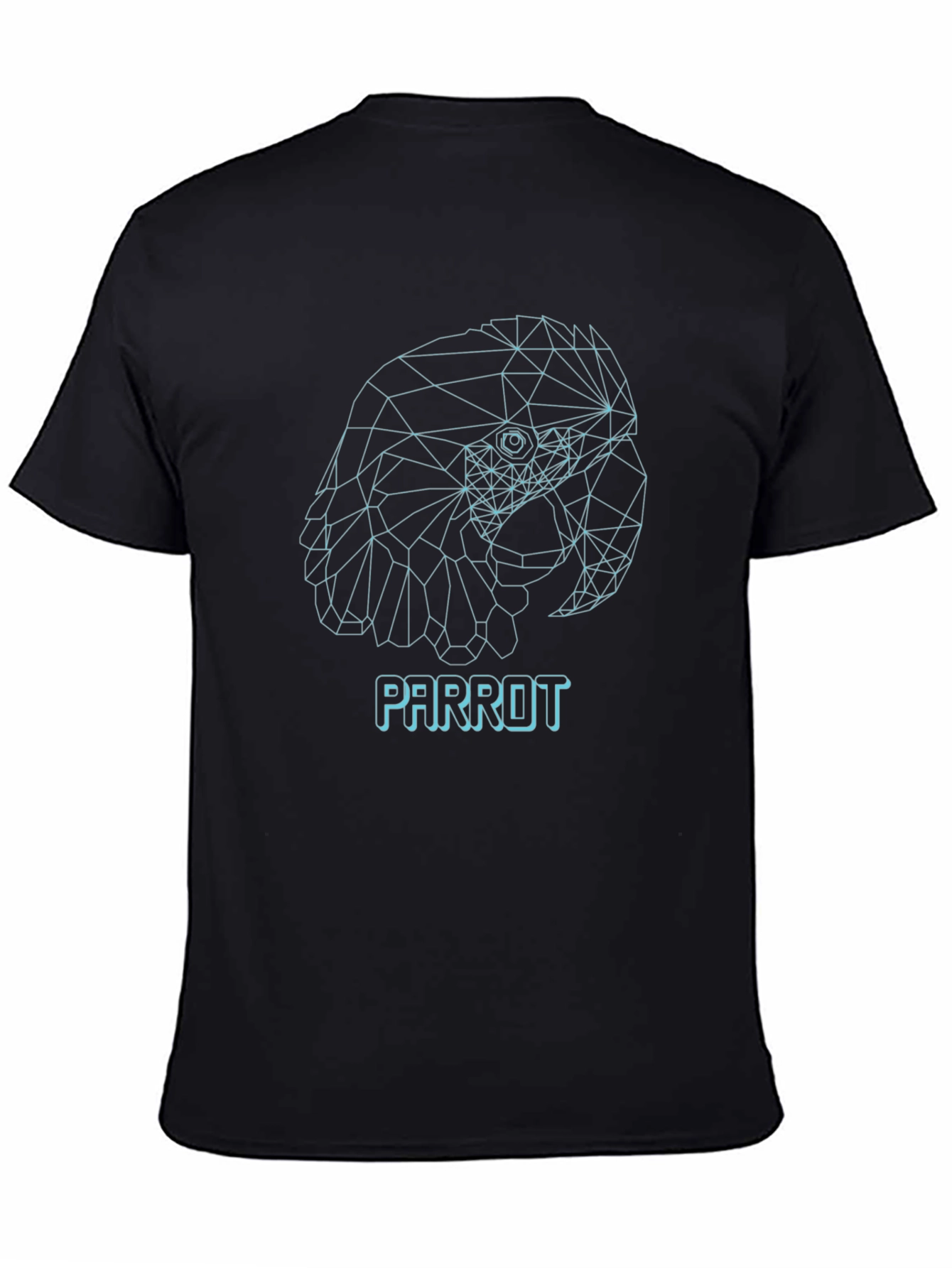 Geometric Parrot T-Shirt - Modern Minimalist Design