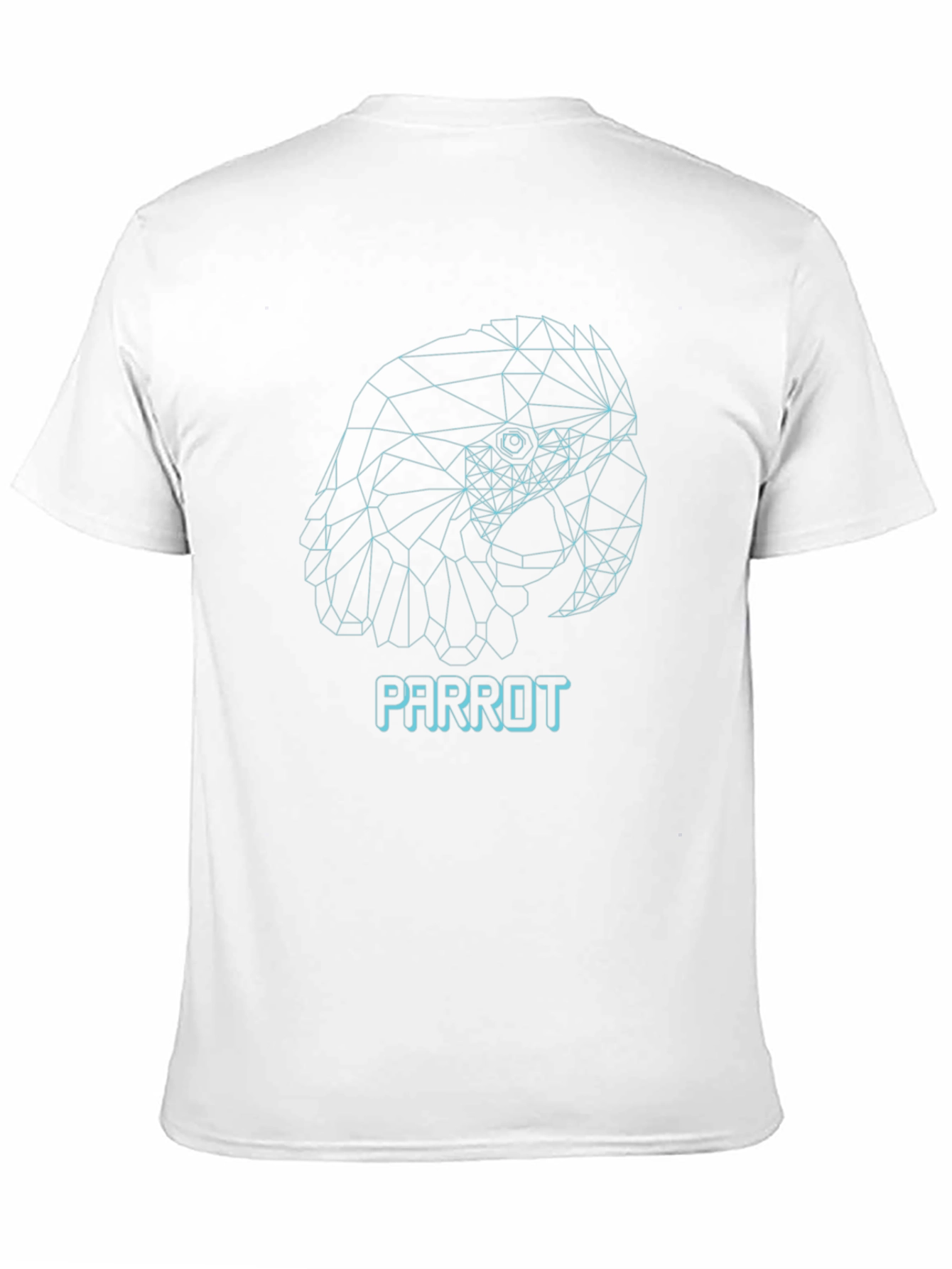Geometric Parrot T-Shirt - Modern Minimalist Design
