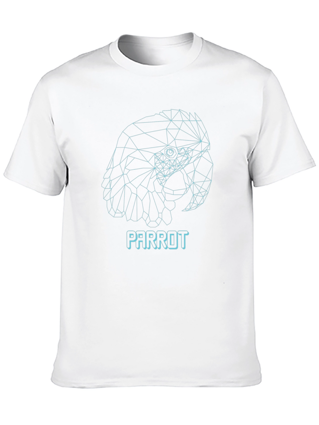 Geometric Parrot T-Shirt - Modern Minimalist Design