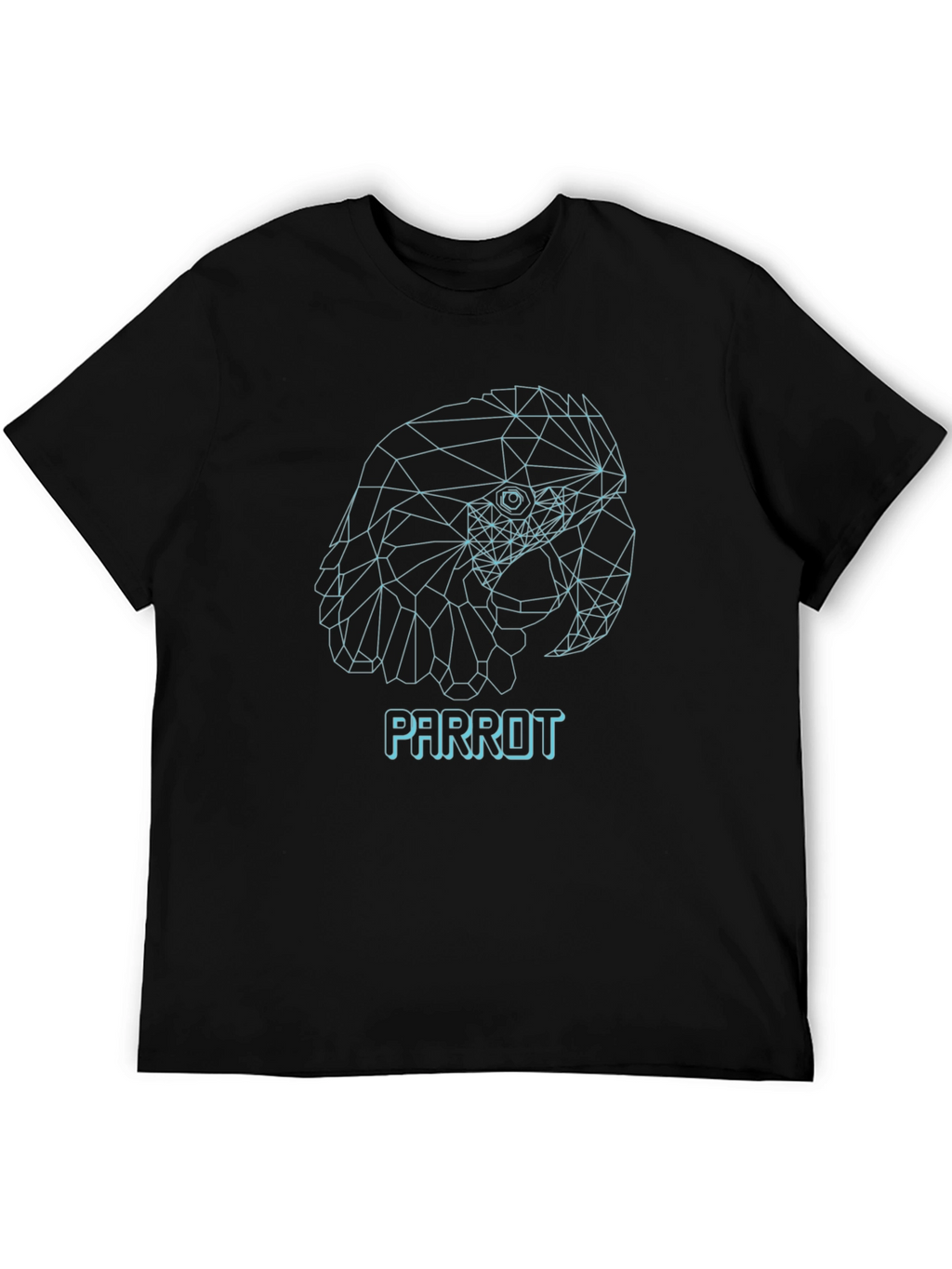 Geometric Parrot T-Shirt - Modern Minimalist Design