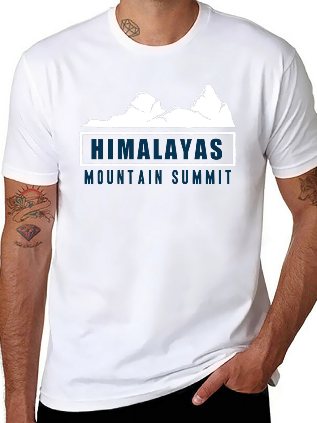 Himalayas Mountain Summit Graphic T-Shirt