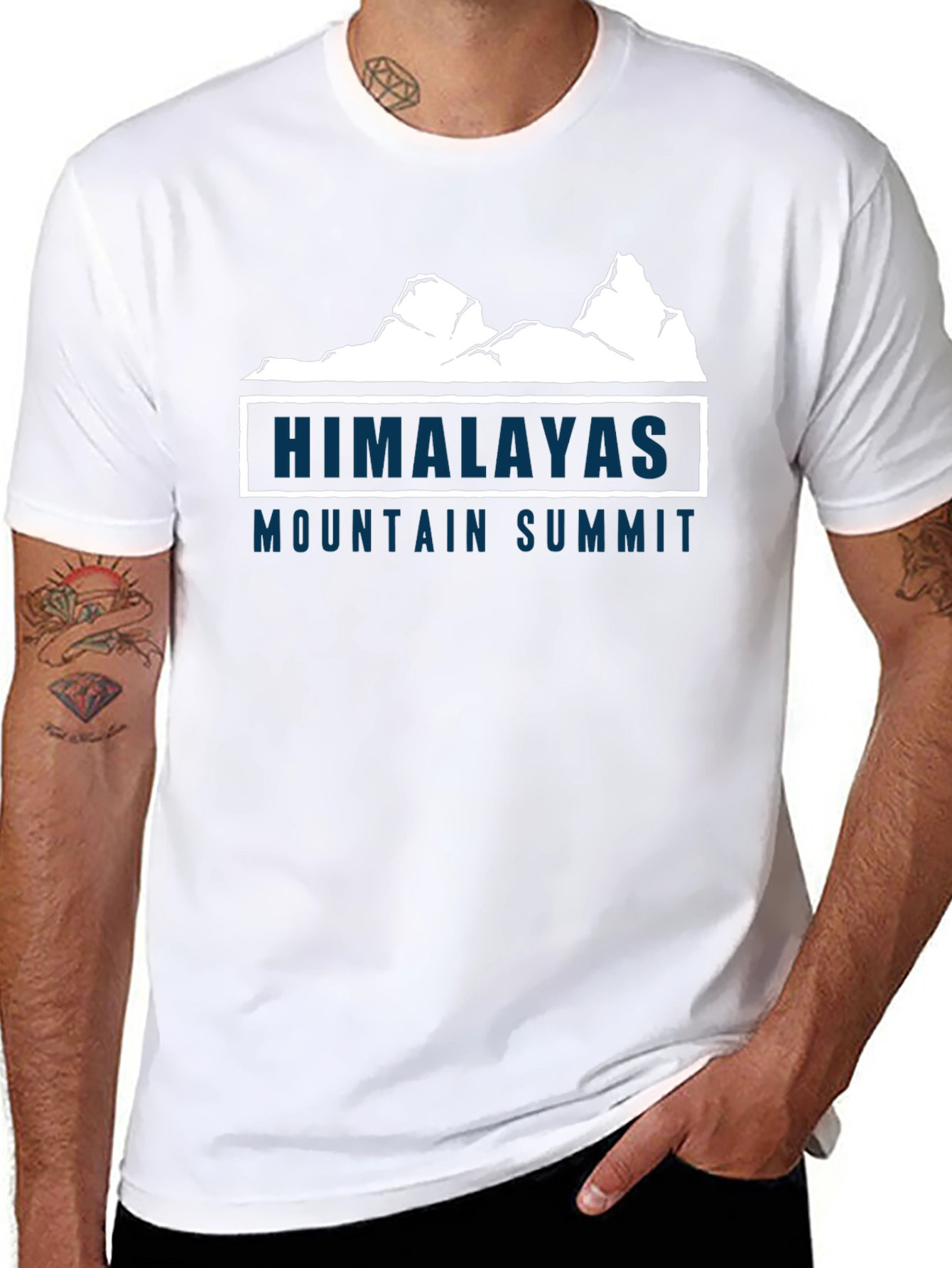 Himalayas Mountain Summit Graphic T-Shirt