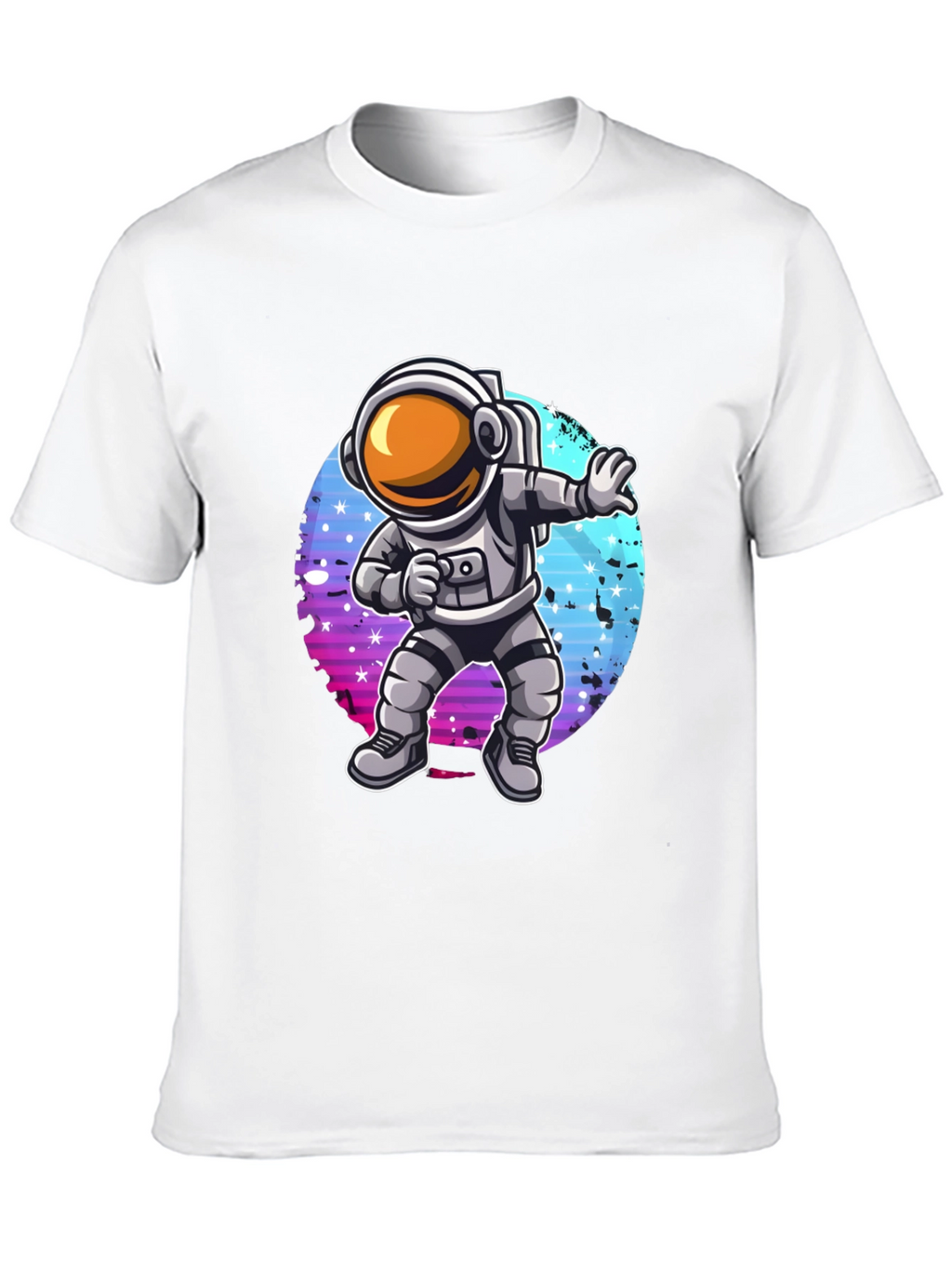 Dabbing Astronaut Graphic T-Shirt